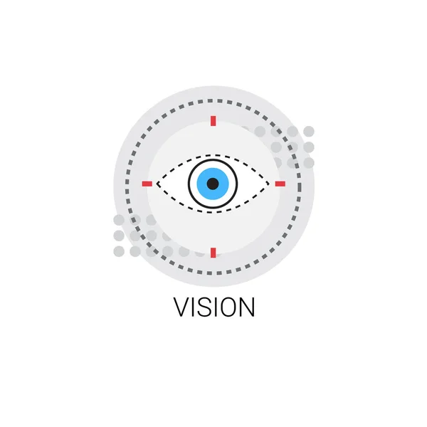 Visión de Marketing Icono de Economía de Negocios — Archivo Imágenes Vectoriales