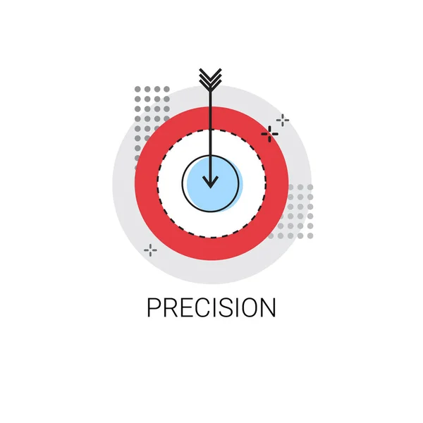 Přesný cíl šipky Get cílem obchodní koncept ikona — Stockový vektor