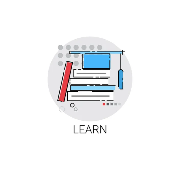 Kennis leren Training cursussen onderwijs pictogram — Stockvector