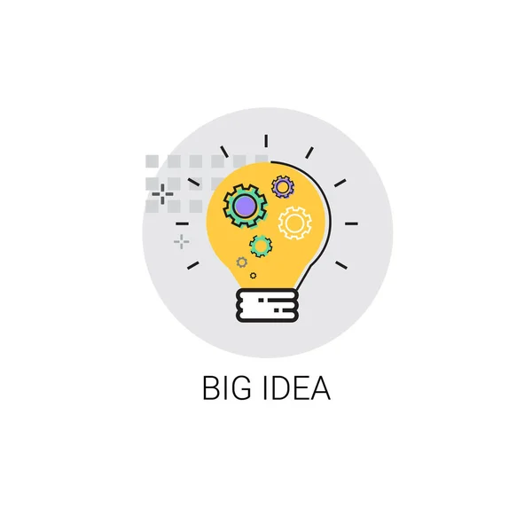 Icône d'ampoule Nouveau concept d'entreprise d'idée — Image vectorielle