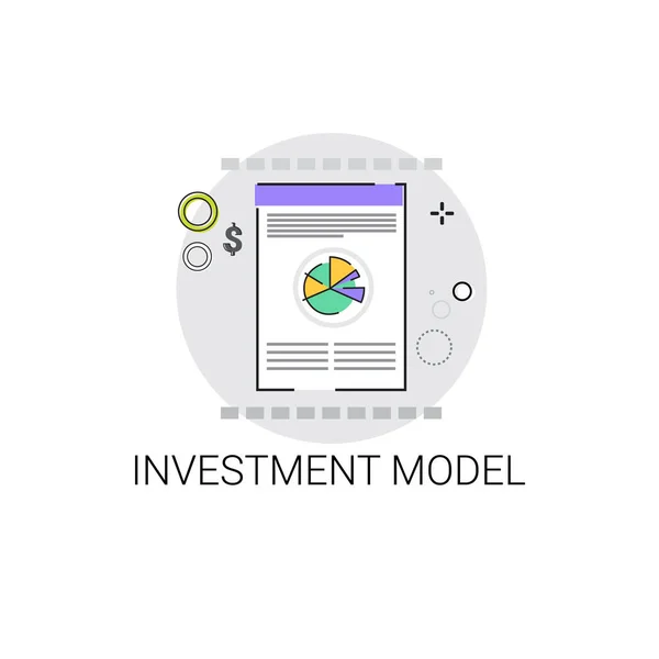 Ikon Bisnis Model Investasi - Stok Vektor
