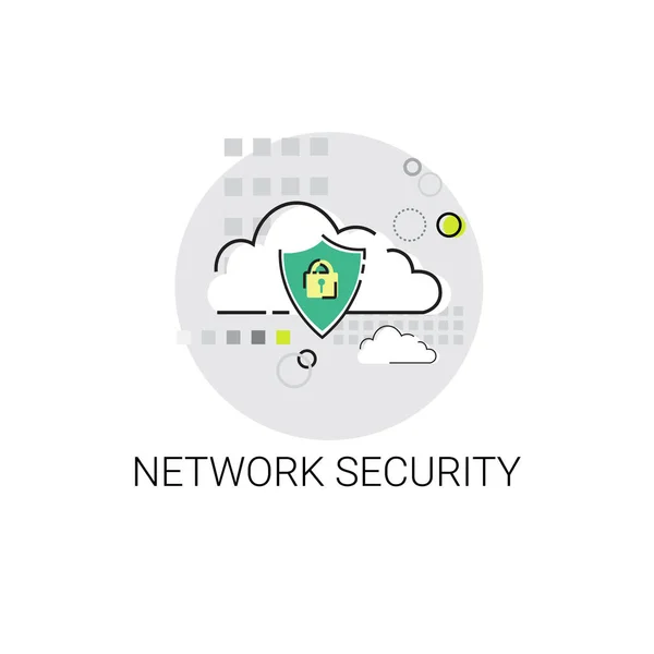 Data Protection Privacy Internet Information Network Security Icon — Stock Vector