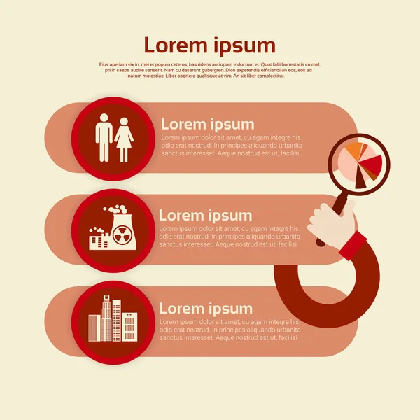 Çevre diyagramı Infographic simgesi iş grafik grafik ayarla — Stok Vektör