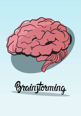 Brifing fikir yaratıcı kavramı Doodle kroki el çizmek arka plan iş beyin fırtınası Infographic beyin fırtınası