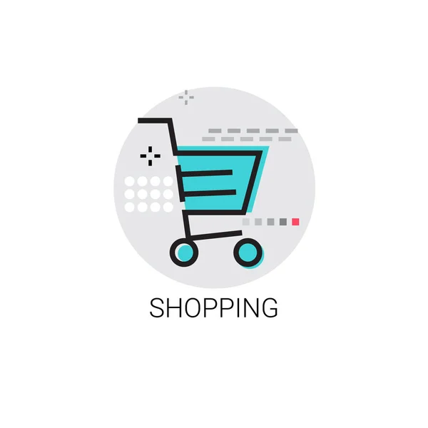 Shopping Cart Trolley Big Sale Icon — Stock Vector