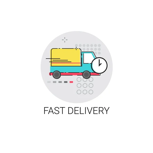 Servizio di consegna veloce Truck Icon Web — Vettoriale Stock