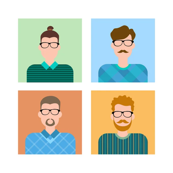 Business People Group Icon Set Man Businesspeople Team — Stock Vector