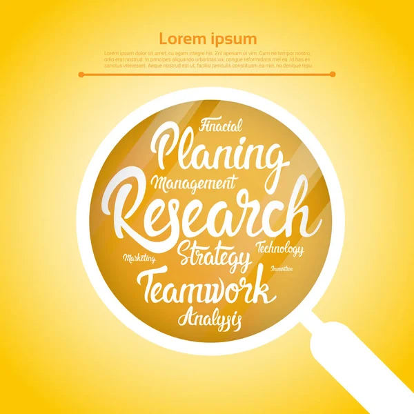 Forskning planering utveckling Business Brainstorming Infographic — Stock vektor