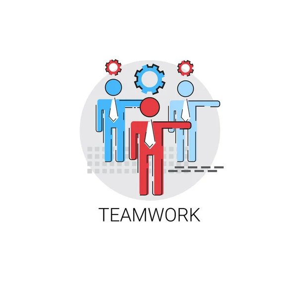 Gestión del trabajo en equipo Icono del equipo de negocios — Vector de stock