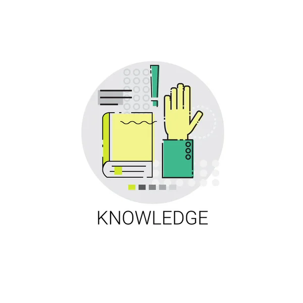 Kennis e-learning onderwijs Online pictogram — Stockvector