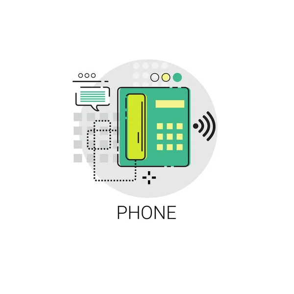 Telefone Receptor Chamada Ícone Telefone — Vetor de Stock