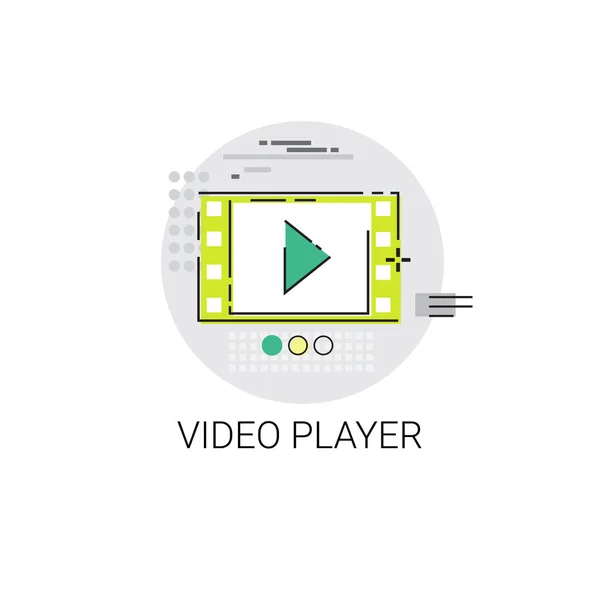 Εικονίδιο αναψυχής ψυχαγωγίας βίντεο Player — Διανυσματικό Αρχείο