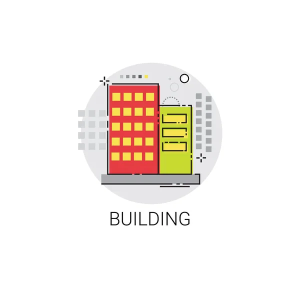 Proyecto de construcción Icono de ingeniería de construcción — Vector de stock