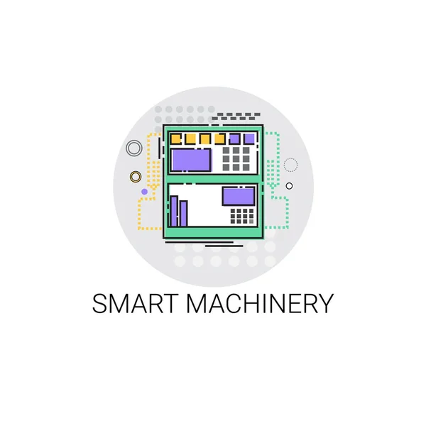 Machines intelligentes Automatisation industrielle Production Icône — Image vectorielle