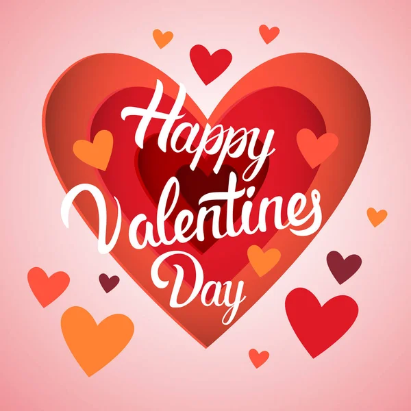 Valentin napi ajándék kártya ünnep szeretet szív alakú Banner másol hely — Stock Vector