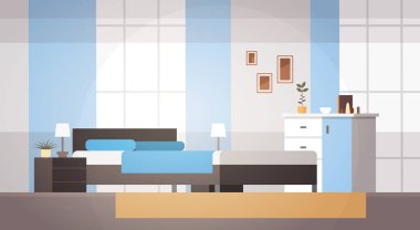 Yatak odası iç ev Modern Daire tasarım