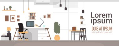 Boş İş Yeri, Masa Sandalyesi Bilgisayar Çalışma Alanı Ofisi Kimse Yok