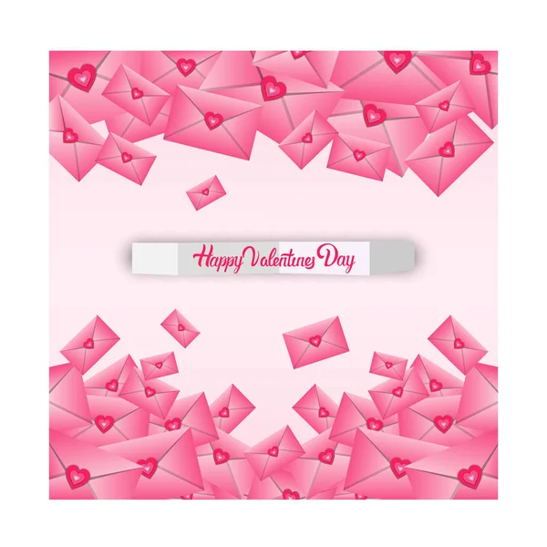 Valentin nap ajándék kártya Holiday szeretet szív alakú — Stock Vector
