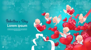 Sevgililer günü hediye kart tatil Amour aşk aşk tanrısı kalp şekli