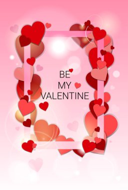 Sevgililer günü hediye kart tatil aşk kalp şekli