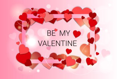 Sevgililer günü hediye kart tatil aşk kalp şekli