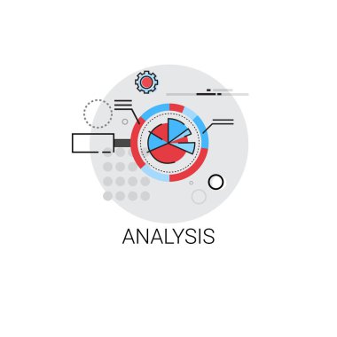 Analytics mali iş analizi simgesi