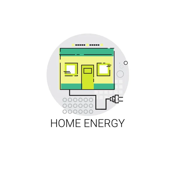 Energía Home Energía Guardar Invención Ecología Verde — Archivo Imágenes Vectoriales