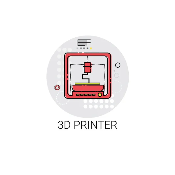 3 d プリンター モダンなテクノロジーのアイコン — ストックベクタ