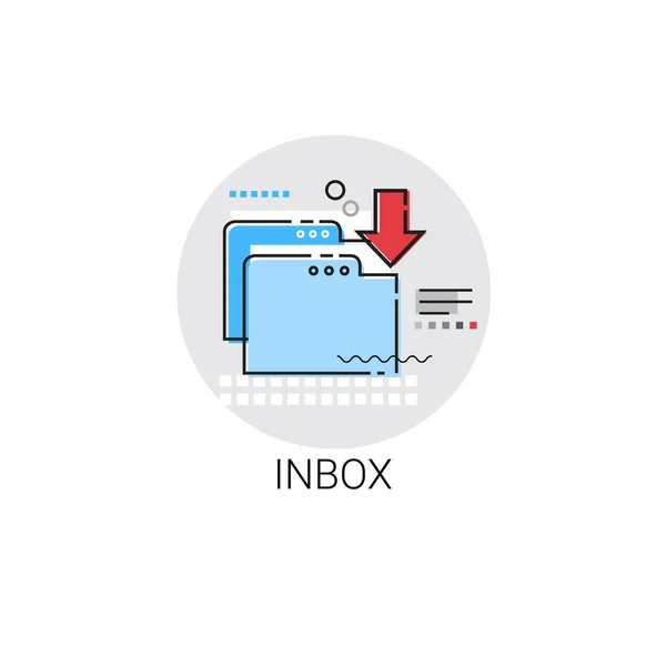 App Email Caixa de entrada Mensagem Enviar Ícone de Correio — Vetor de Stock