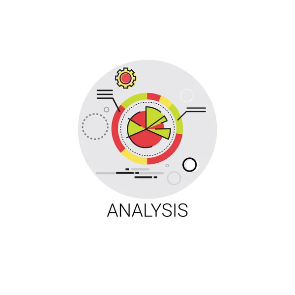 Analytics financiële Business analyse pictogram — Stockvector