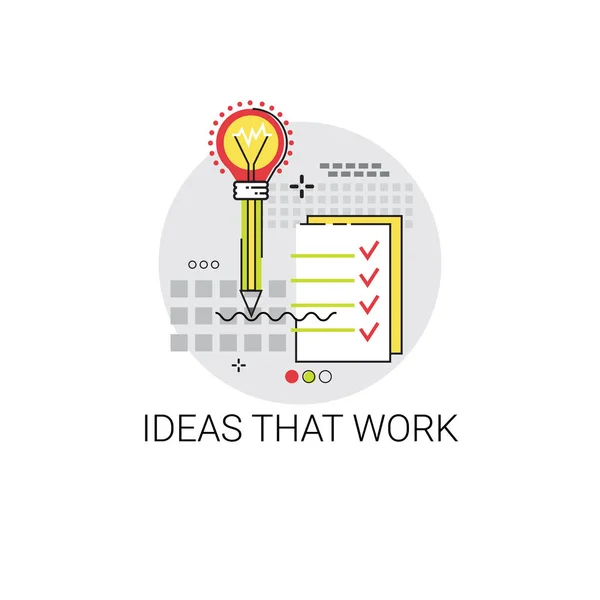 Idea That Work Icon New Creative Business Concept — Stock Vector