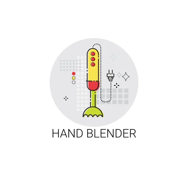 Mezclador de mano Utensilios de cocina electrónica Icono — Vector de stock