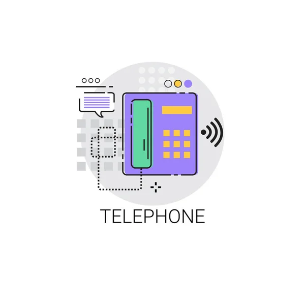 Inicio Línea telefónica Casa Equipo Icono — Archivo Imágenes Vectoriales