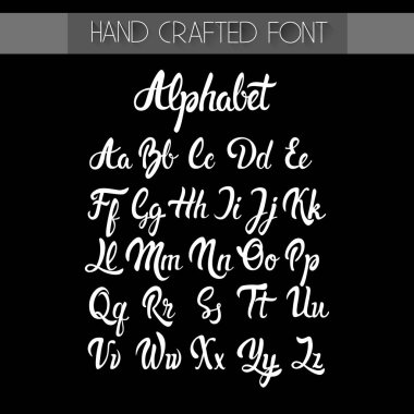 Set vektör çizim yazı alfabesi harfleri toplama metin