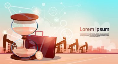 Kum saati para etmek petrol sondaj platformu vinç Platform servet kavramı