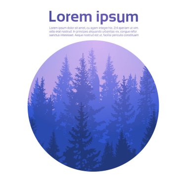 Çam ormanı manzara dağ gökyüzü Woods