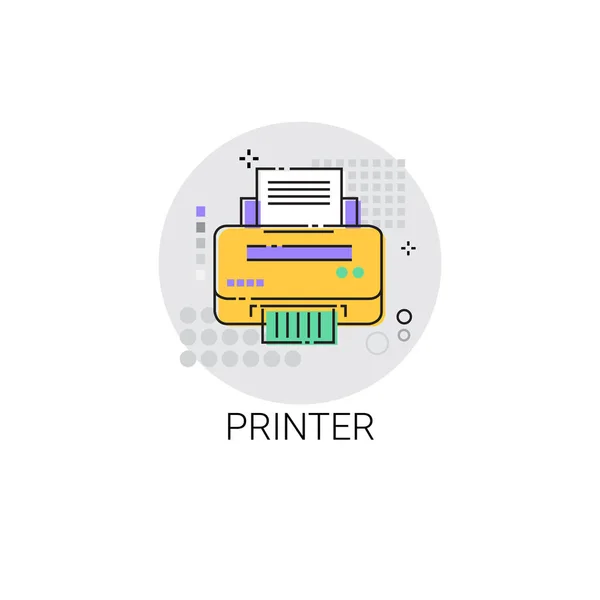 Современная икона для офисного принтера — стоковый вектор