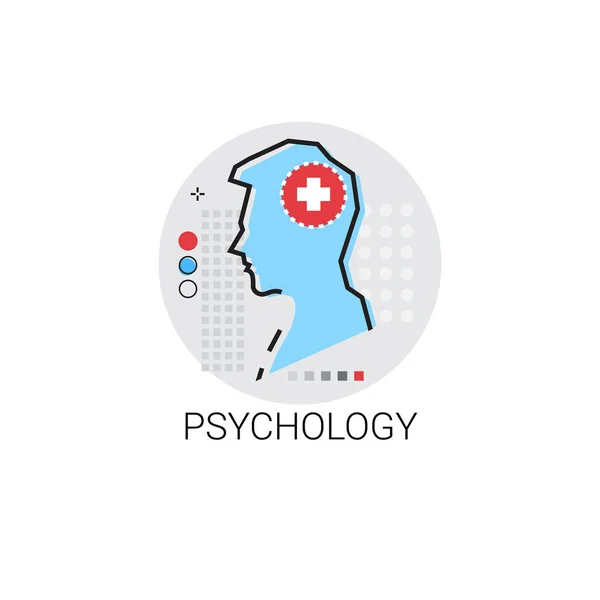 PsychologieKrankenhaus Ärzte Klinik medizinische Behandlung Ikone — Stockvektor