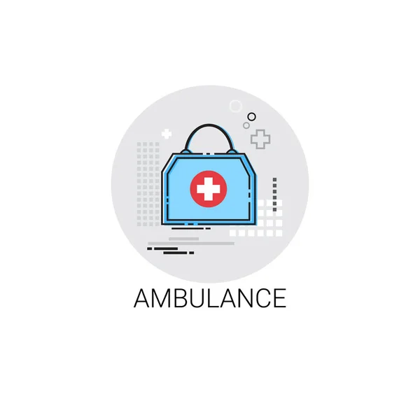 Ambulance Hôpital Médecins Clinique Traitement médical Icône — Image vectorielle