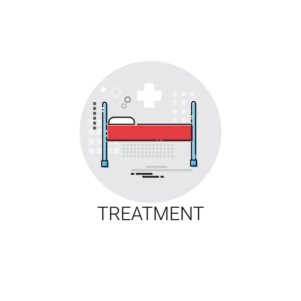 Tratamiento Hospital Médicos Clínica Icono Médico — Vector de stock