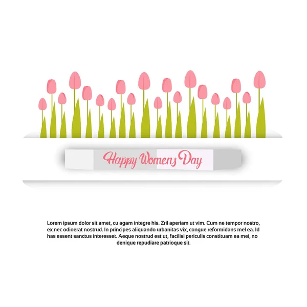 3 월 8 일 국제 여성의 날 인사말 카드 — 스톡 벡터