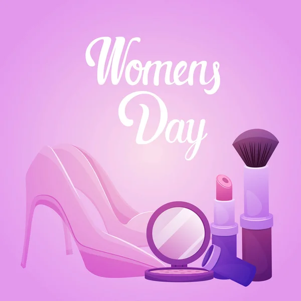 8 Martie Ziua Internațională a Femeii Felicitări — Vector de stoc