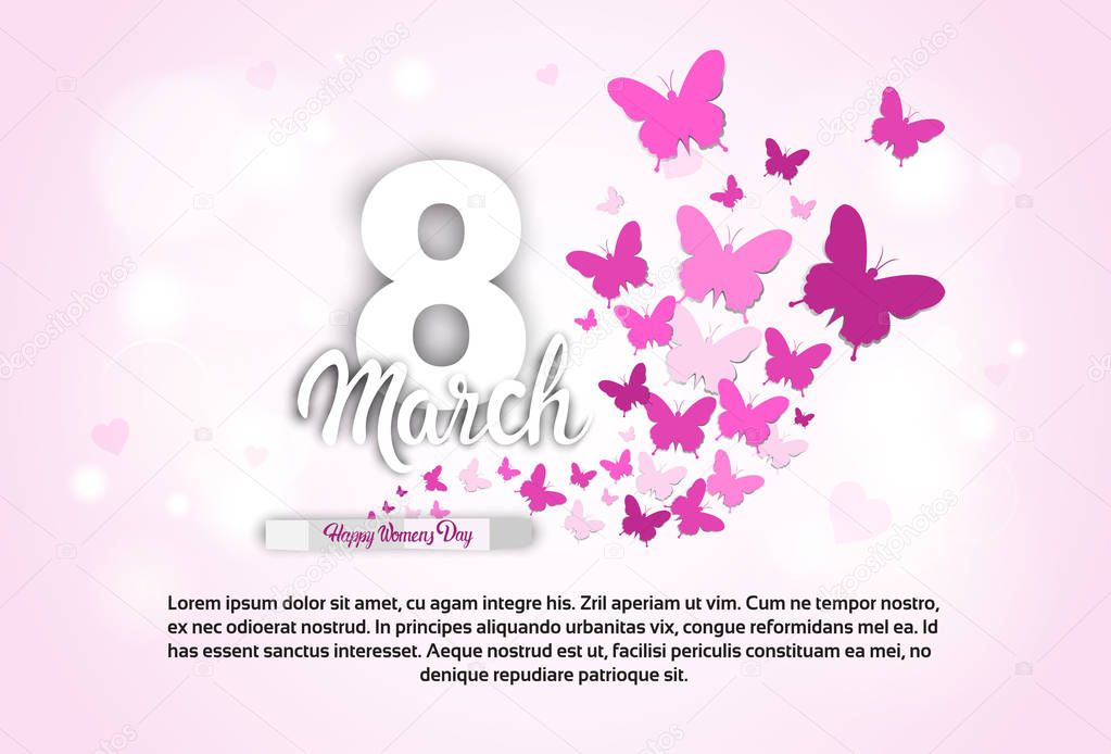 8 March International Women Day Greeting Card
