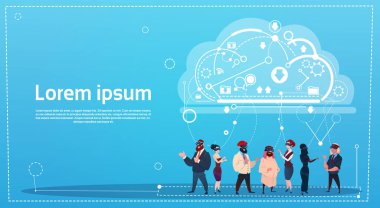 Mix yarış insanlar becerikli alet bulut veritabanı sosyal ağ iletişim kavramı kullanarak grubu