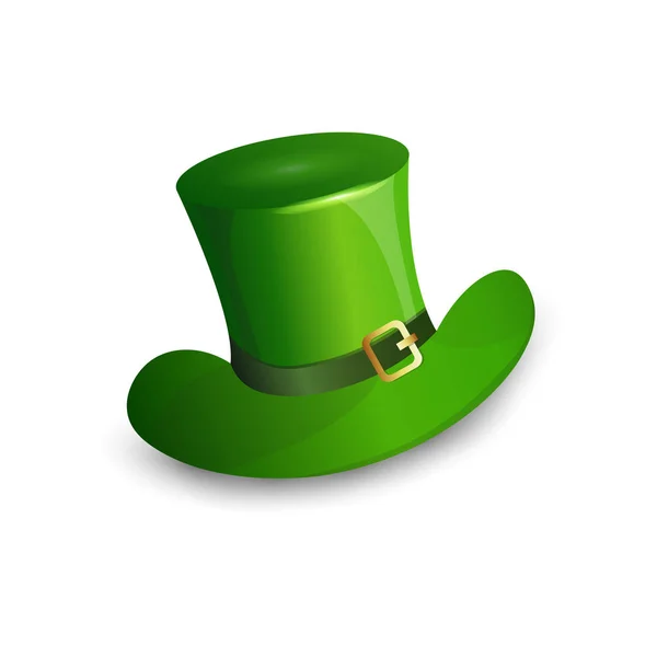 Открытка на пивном фестивале "Green Hat Saint Patrick Day" — стоковый вектор