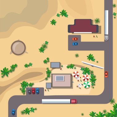 Araçlarda yol trafik kavramı en iyi açılı görünüş