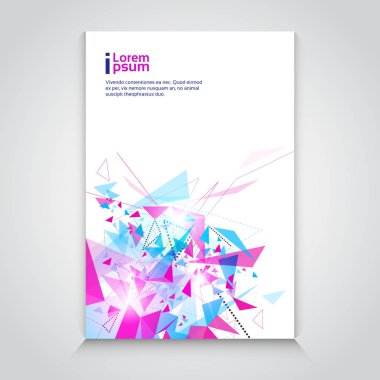 Soyut üçgen geometrik arka plan afiş kopya alanı