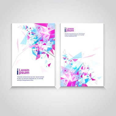 Soyut üçgen geometrik arka plan afiş kopya alanı