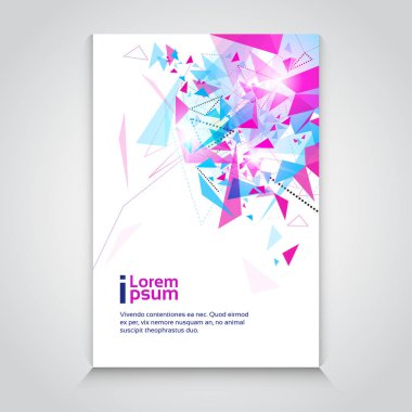 Soyut üçgen geometrik arka plan afiş kopya alanı