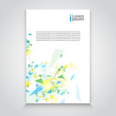 Soyut üçgen geometrik arka plan afiş kopya alanı